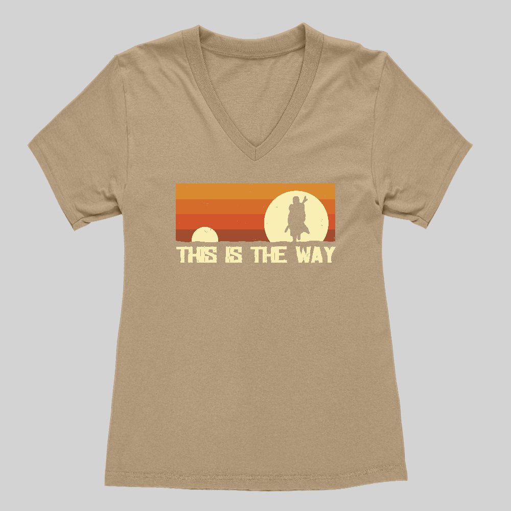 This Is The Way Women's V-Neck T-shirt - Geeksoutfit