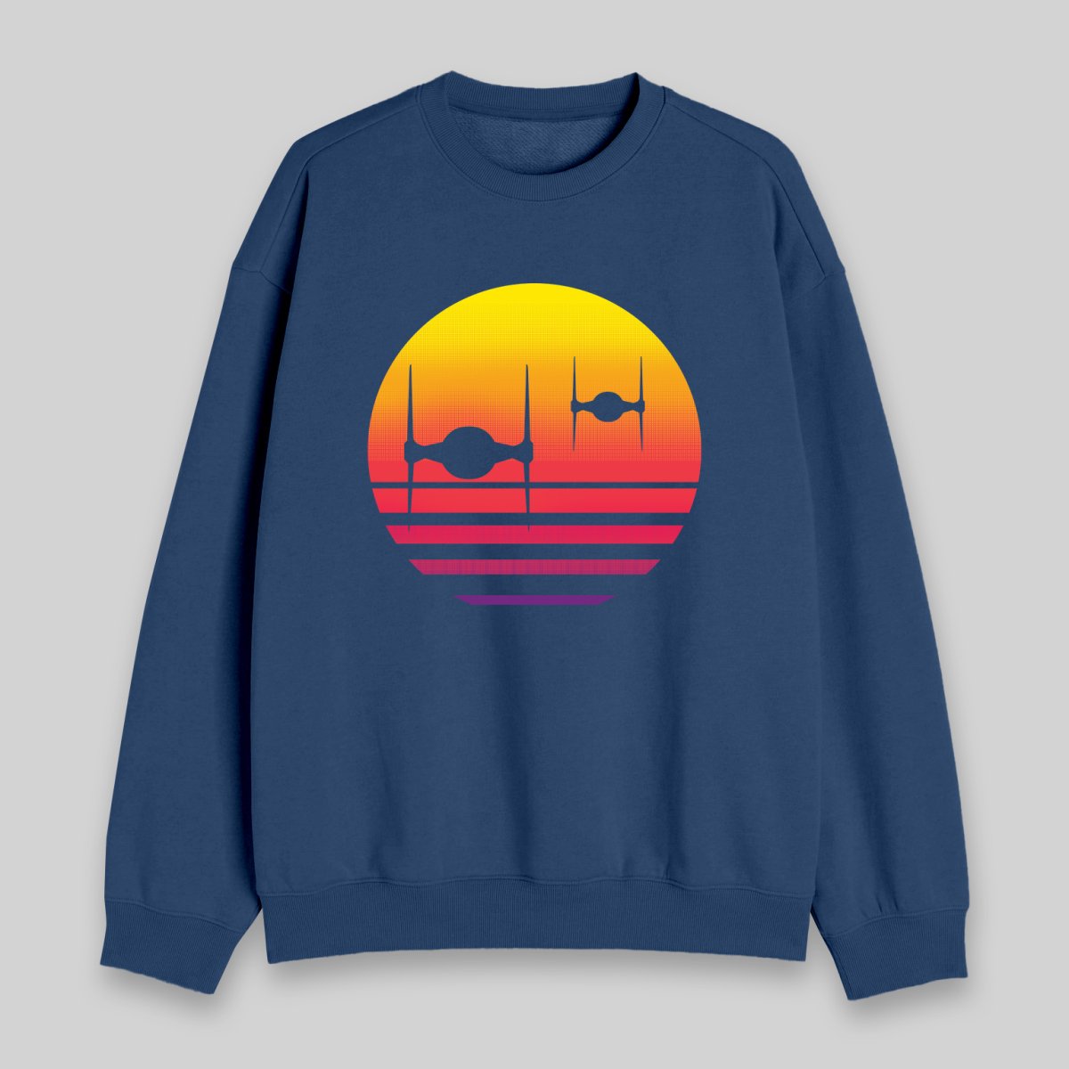 Tie Fighter Sunset Sweatshirt - Geeksoutfit