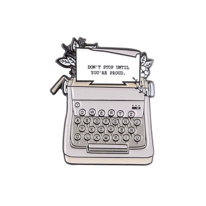 Vintage Typewriters Enamel Pins - Geeksoutfit