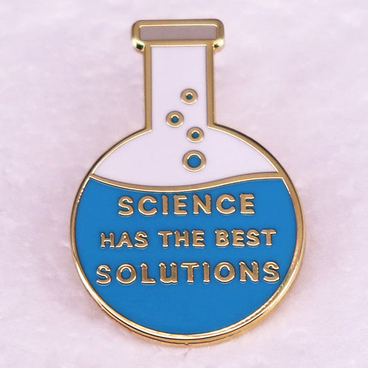 Scientific Glass Flask Pins