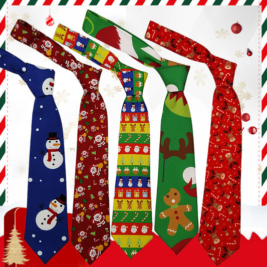 Christmas Men's Printed Tie