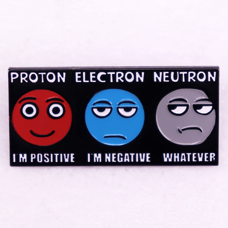 Proton Electron Neutron Positive Negative Neutral Pins