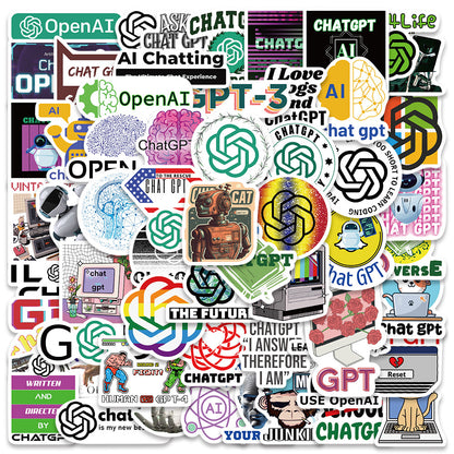 60 Chat GPT Intelligent AI Stickers