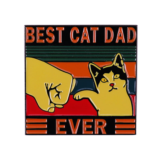 Funny Best Cat Dad Pins