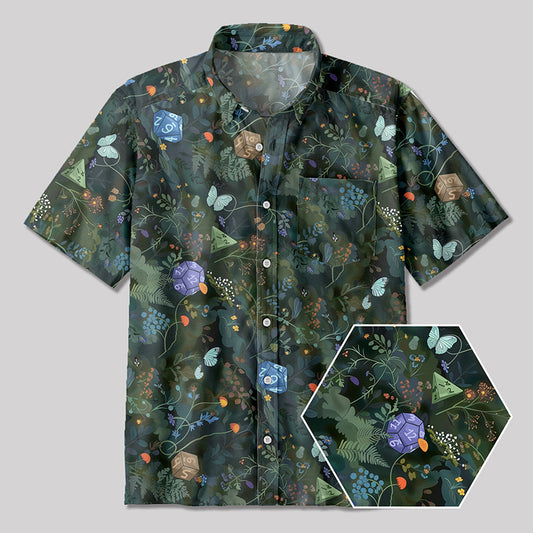 Hawaiian Plants DND Button Up Pocket Shirt
