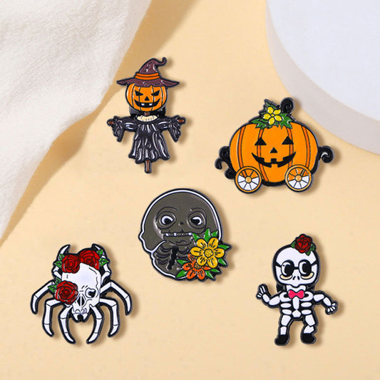 Halloween Spooky Pumpkin Scarecrow Pins