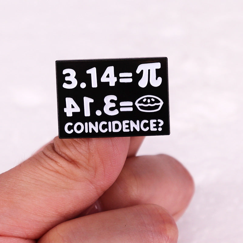 Funny Number Pie Coincidence Pins