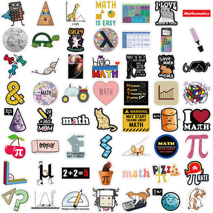108 Cartoon Math Doodles Stickers