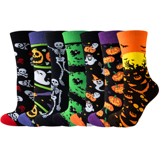 Halloween Spooky Pumpkin Socks
