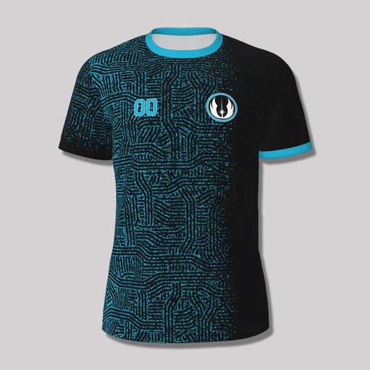 Personalized The JEDI Blue Print Soccer Jersey
