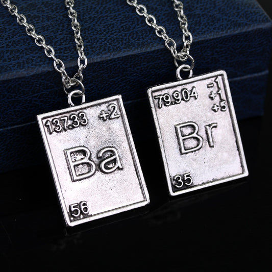 Breaking Bad Chemical Symbols Necklace