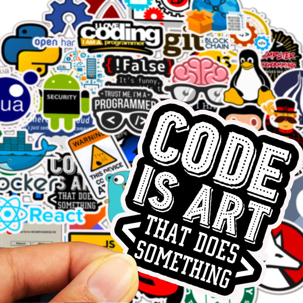50 Programmer Software Programming Stickers