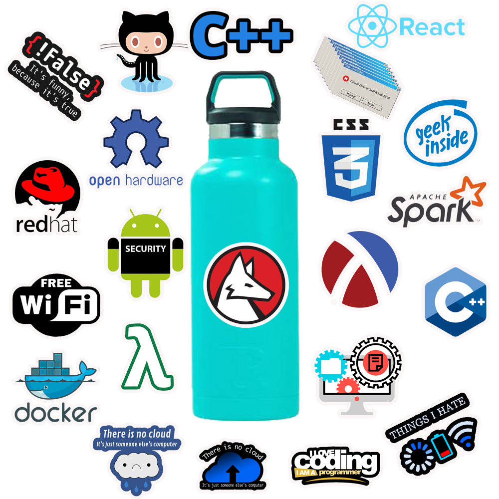 50 Programmer Software Programming Stickers