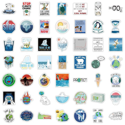 100 Global Climate  Doodles Stickers
