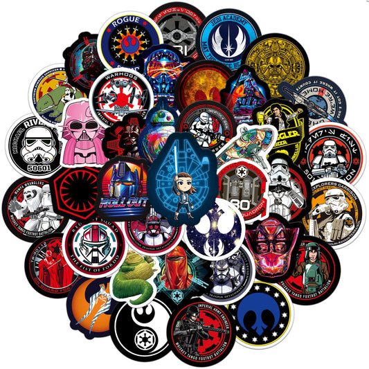 50 Star Wars Doodles Computer Luggage Stickers
