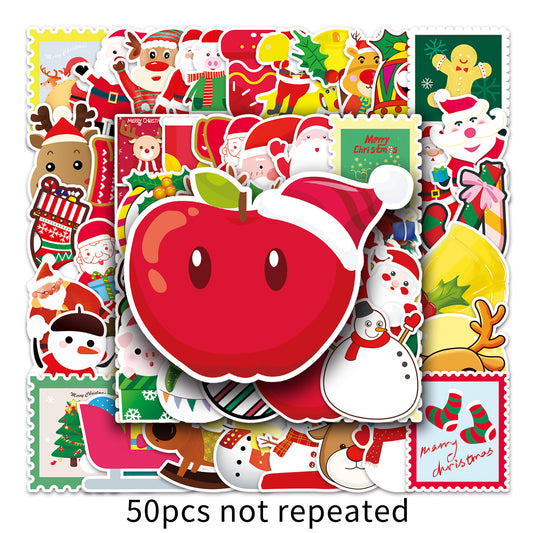 50 Christmas Cartoons Stickers