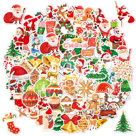 100 Holiday Gift Decorations Computer Luggage Stickers