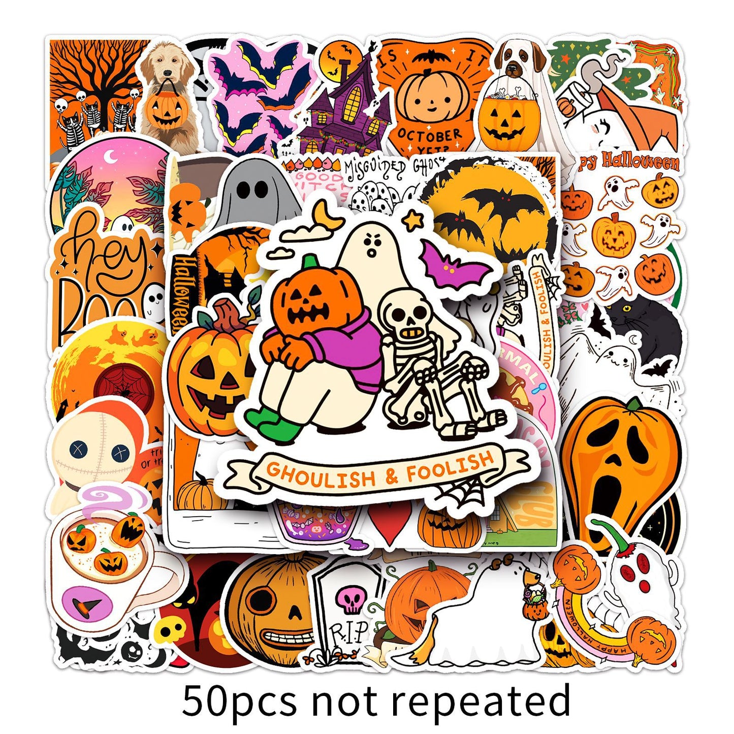 50 Halloween Doodles Stickers