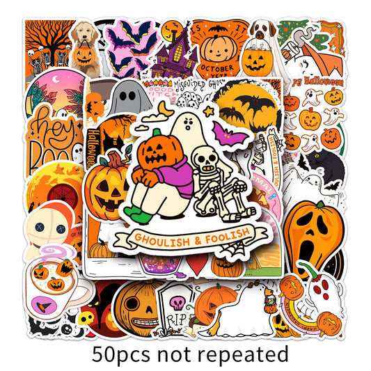 50 Halloween Doodles Stickers