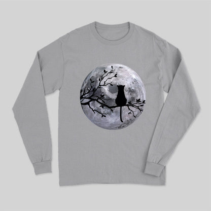 The Cat and the Moon Long Sleeve T-Shirt