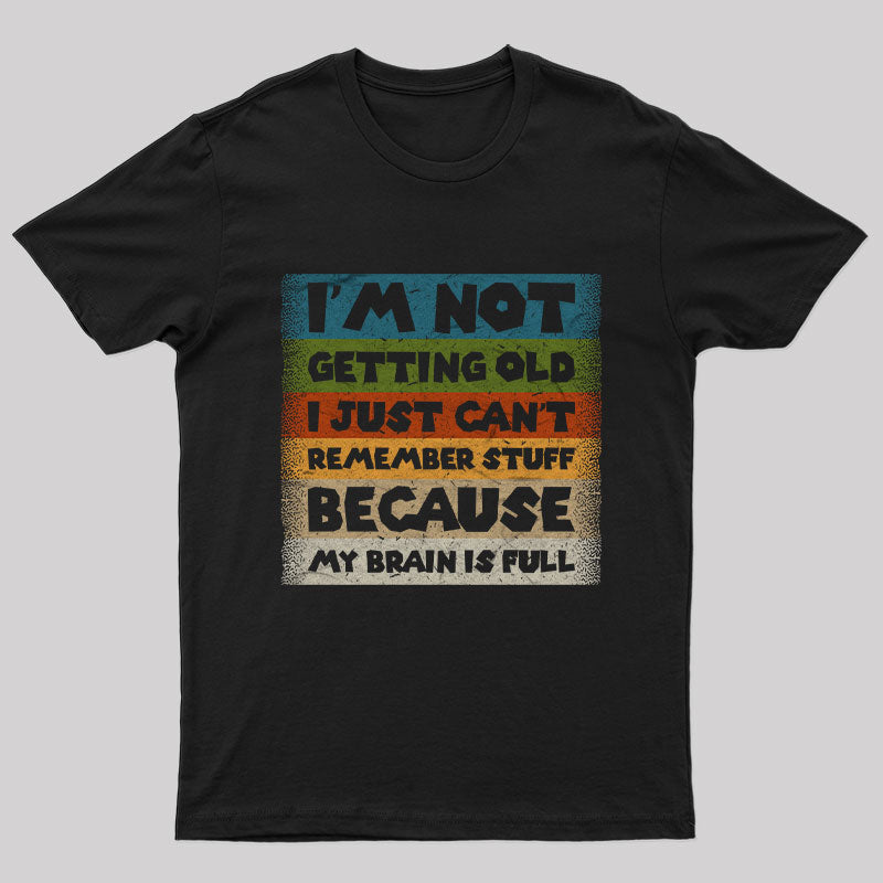Geeksoutfit My Brain is Full T-Shirt for Sale online
