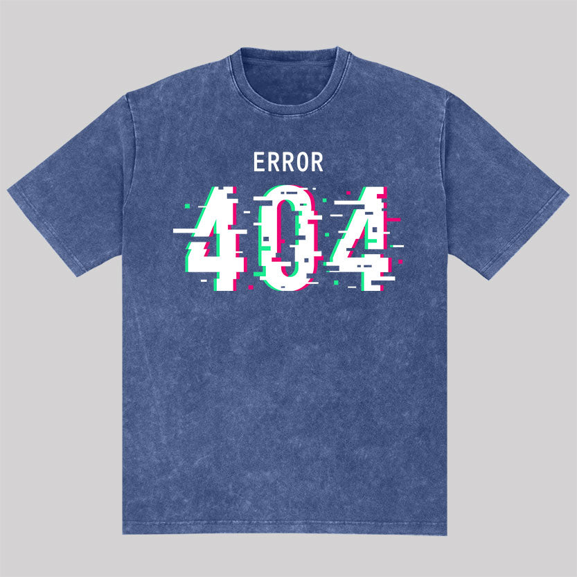Error 404 Washed T-shirt