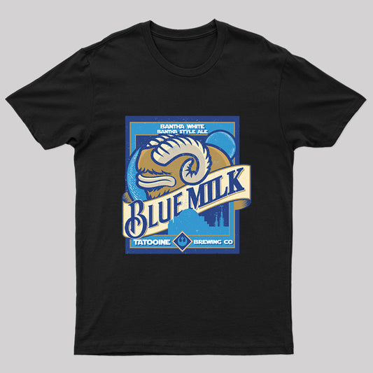 Blue Milk Geek T-Shirt