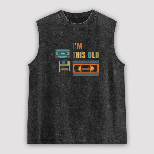 Im This Old Vintage Unisex Washed Tank