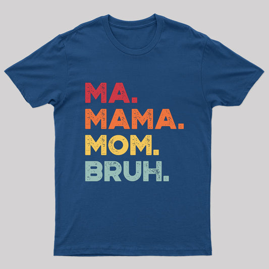 Ma Mama Mom Bruh Nerd T-Shirt