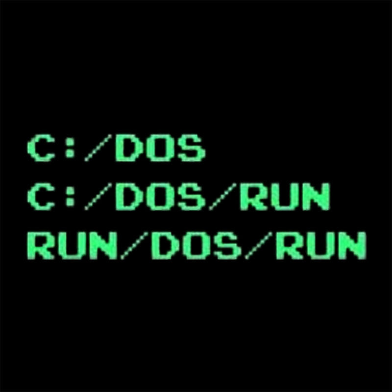 Run/DOS/Run Nerd T-Shirt