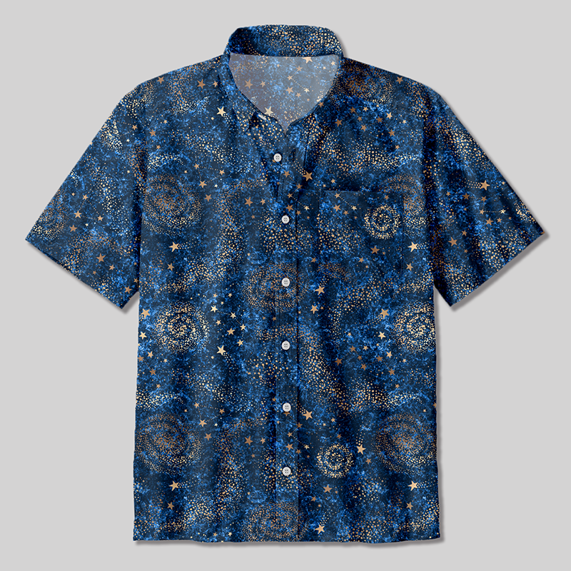The Starry Night Button Up Pocket Shirt