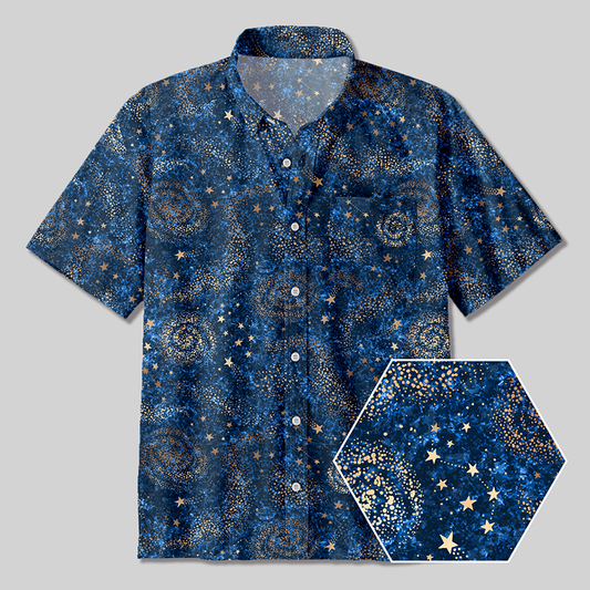 The Starry Night Button Up Pocket Shirt