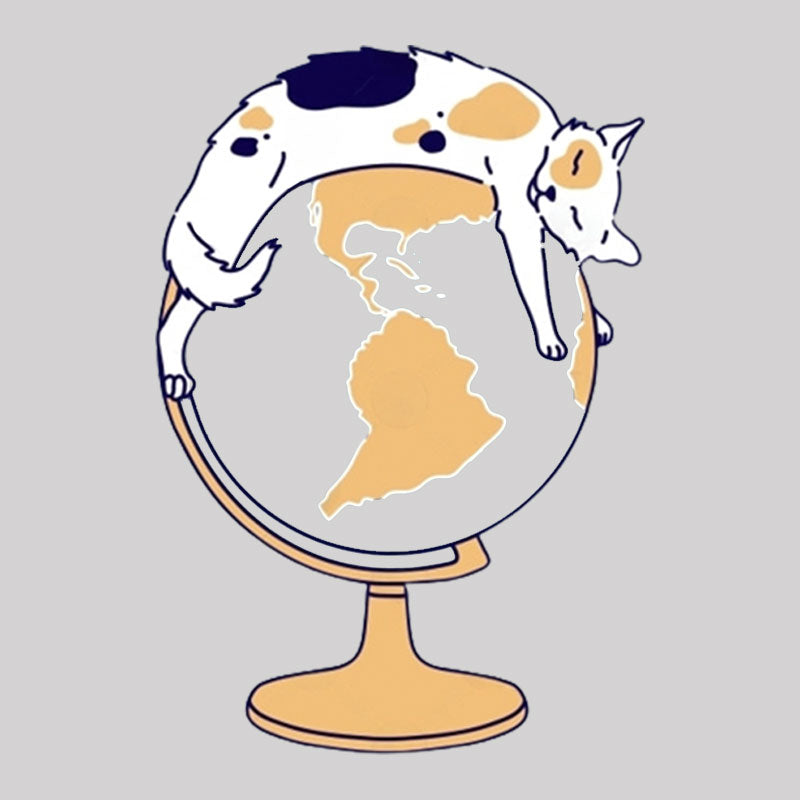 Cat and Globe T-shirt