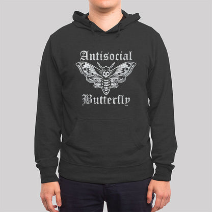 Funny Antisocial Butterfly Hoodie