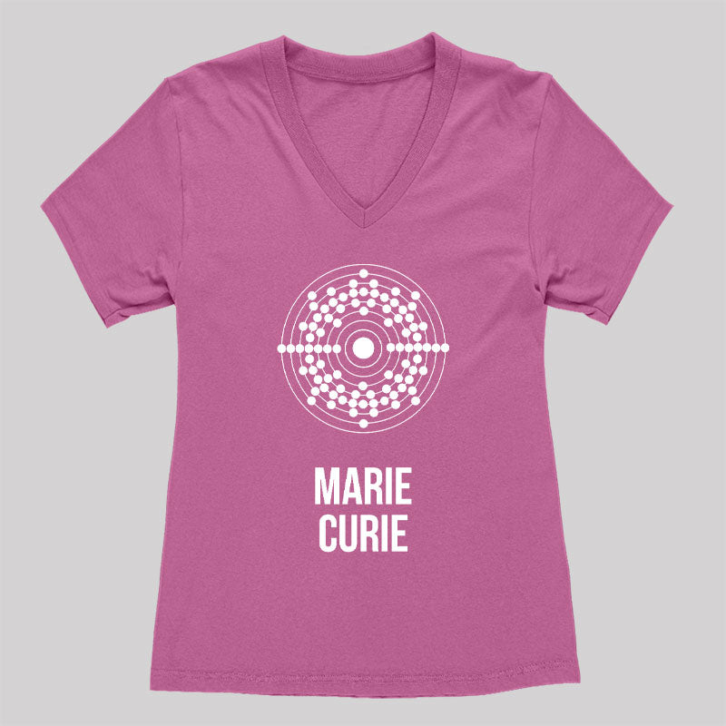 Marie Curie Women's V-Neck T-shirt
