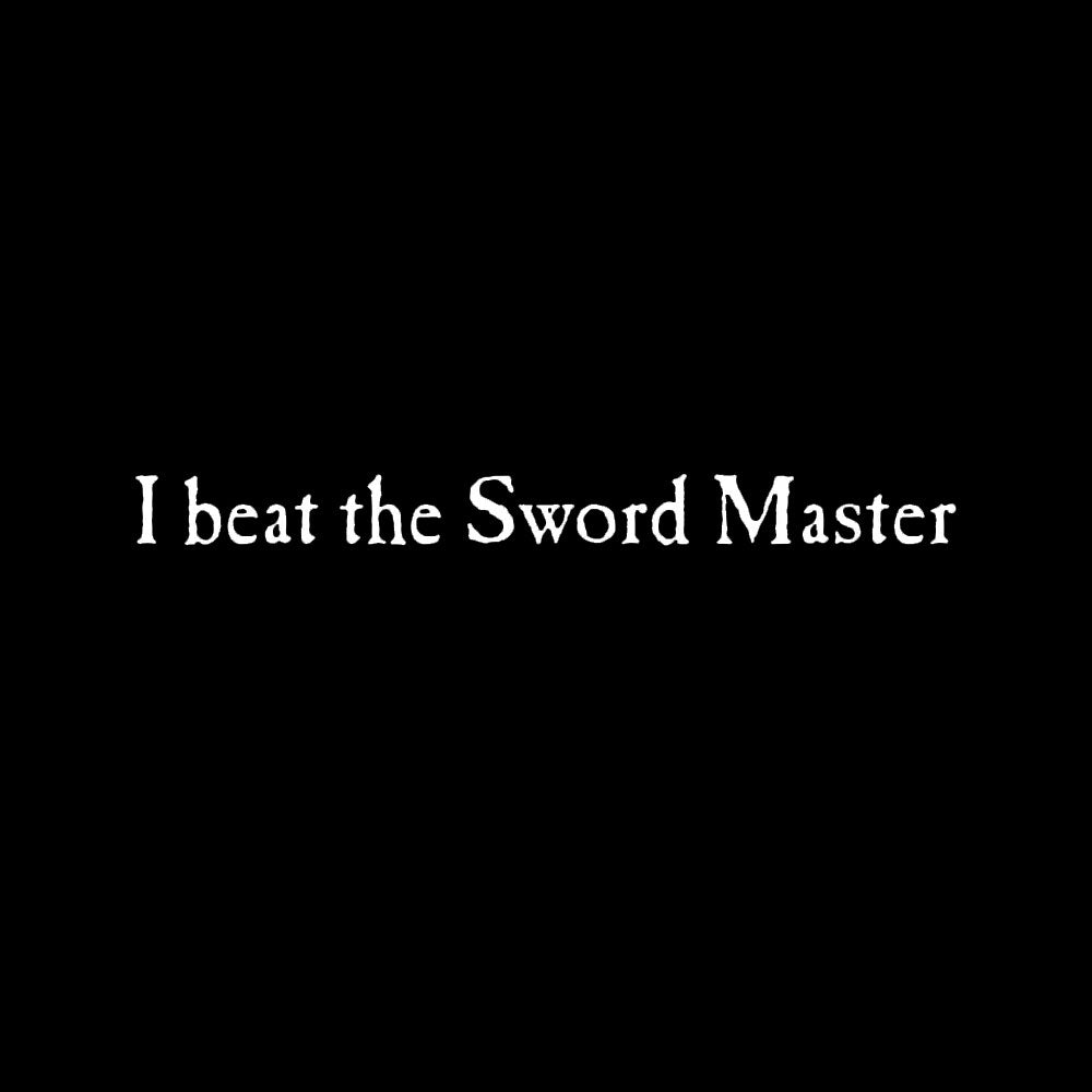 I Beat The Sword Master Geek T-Shirt