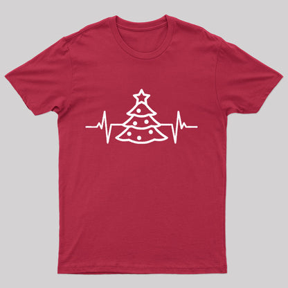 Christmas Tree Heart Beat T-Shirt
