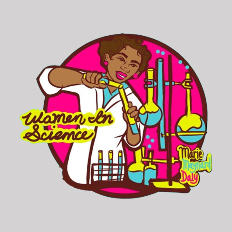 Women in Science Marie Maynard Daly Women's V-Neck T-shirt