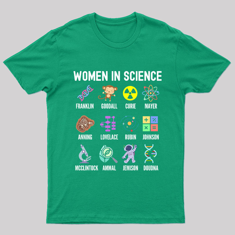 Women In Science Steminist Geek T-Shirt