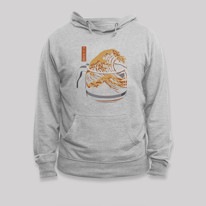 The Great Wave of Coffee Hoodie