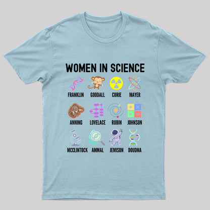Women In Science Steminist Geek T-Shirt