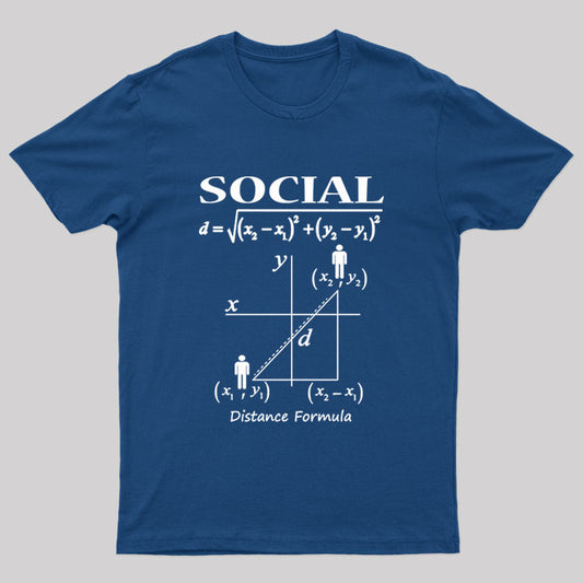 Social Distancing Math Formula Nerd T-Shirt