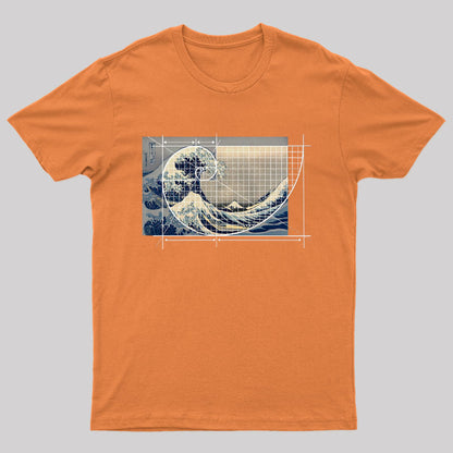 Hokusai Meets Fibonacci Geek T-Shirt