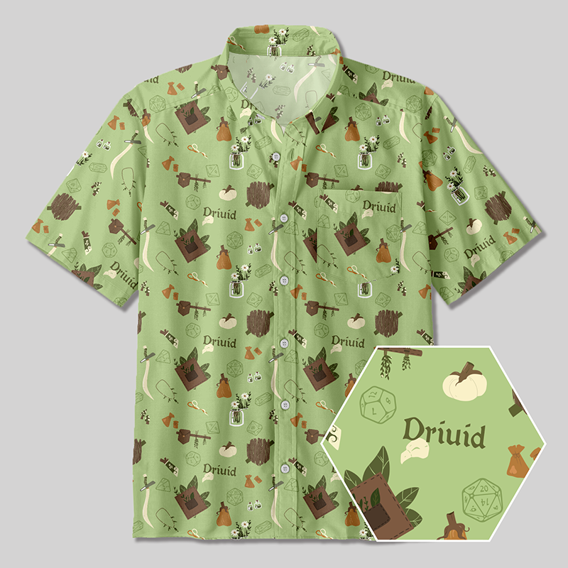 D&D Driuid Button Up Pocket Shirt