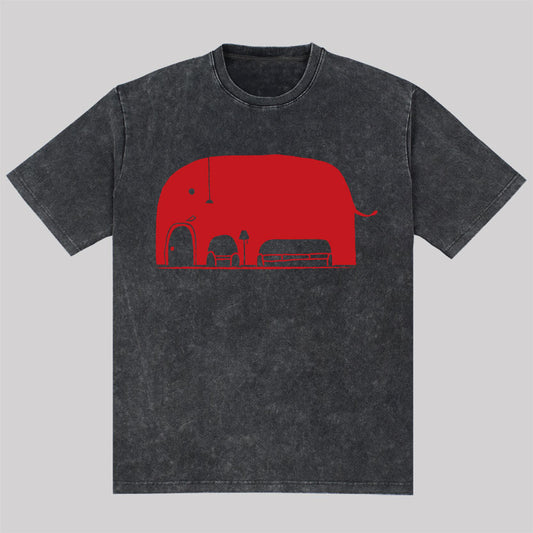 The Elephant in The Room Washed T-Shirt