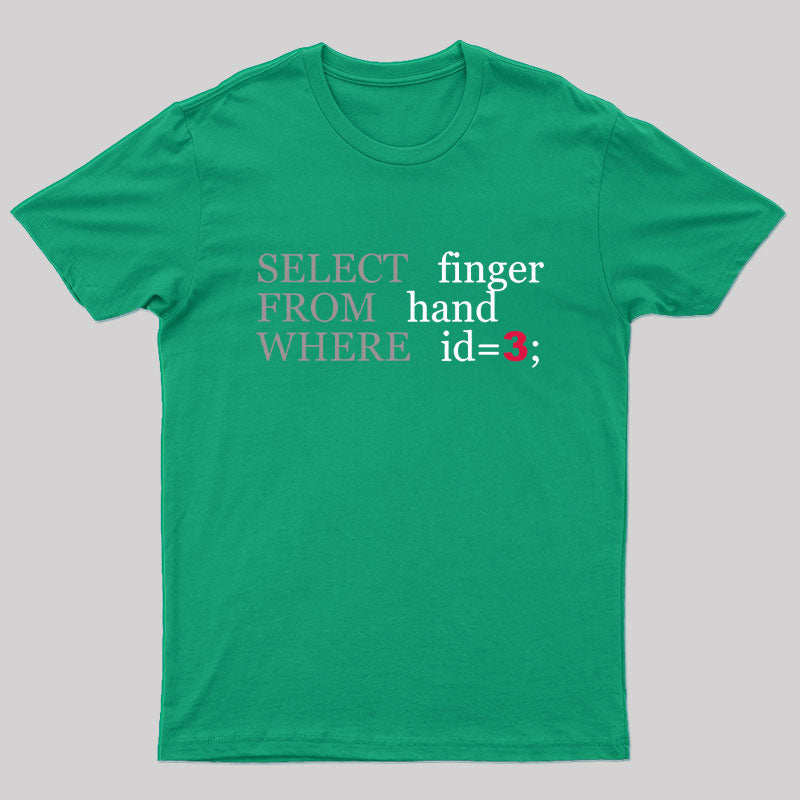 Select For Where Geek T-Shirt