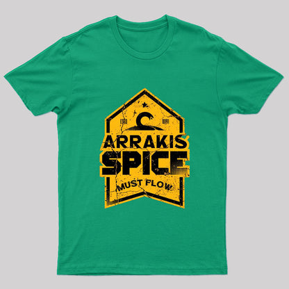 Arrakis Spice Must Flow Nerd T-Shirt
