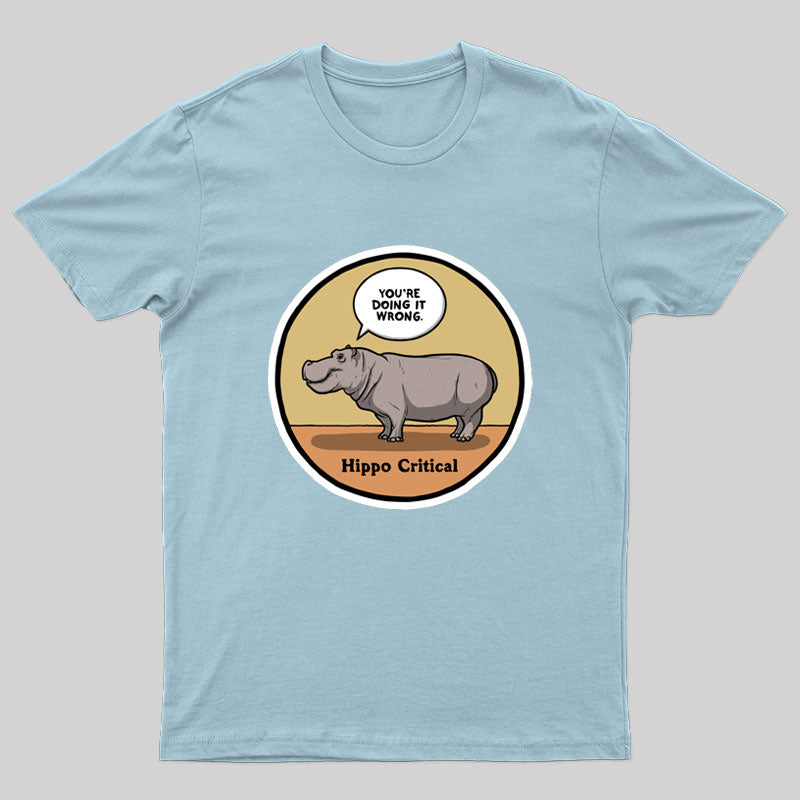 Hippo Critical Geek T-Shirt