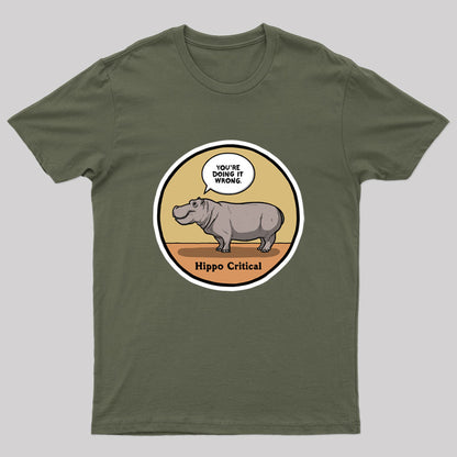 Hippo Critical Geek T-Shirt