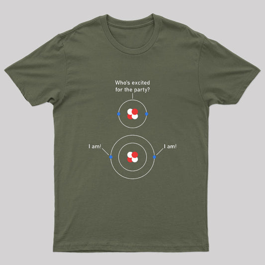 Science Chemistry Excited Electrons Atom T-Shirt
